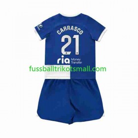 Fußballtrikots Atlético Madrid 2 Yannick Carrasco 21 Kinder 2023-2024 Kurzarm Auswärts-trikot kaufen
